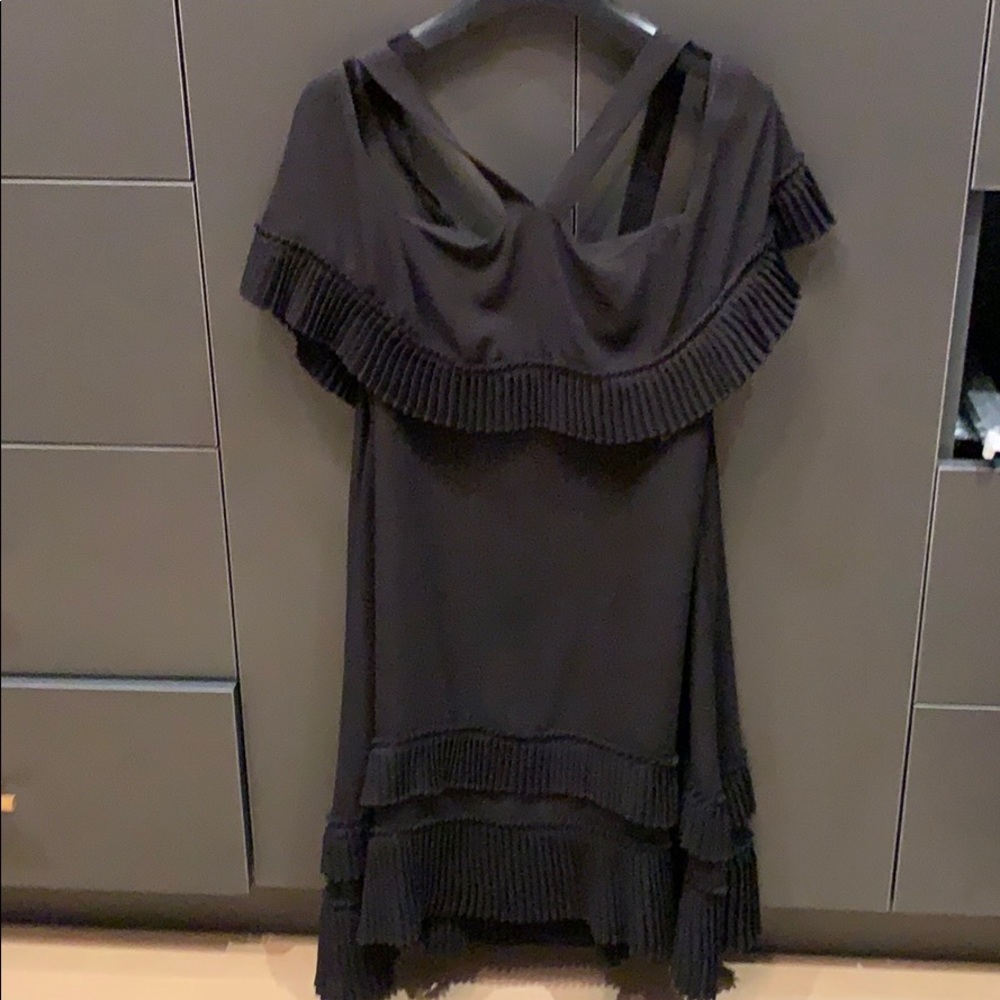 Black Off Shoulder Cocktail Dress